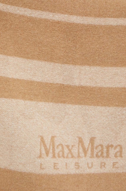 Max Mara Leisure poncho wełniane 2426736038600 brązowy