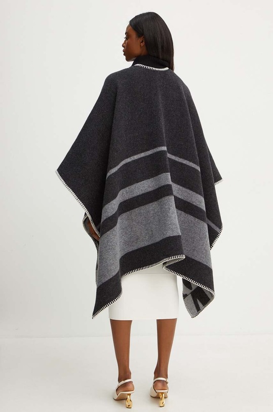 MM poncho il lana grigio 2426736038600