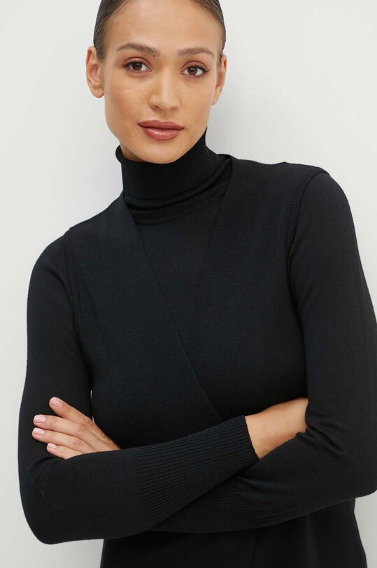 Luisa Spagnoli maglione in lana MANOS D nero 58439