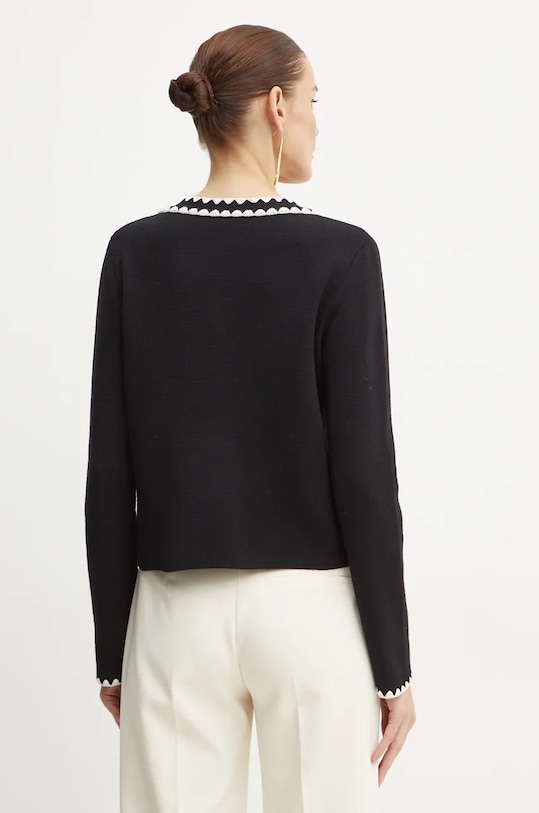 Abbigliamento Luisa Spagnoli cardigan in lana MEGADUCA 58398 nero