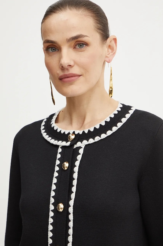 Luisa Spagnoli cardigan in lana MEGADUCA nero 58398