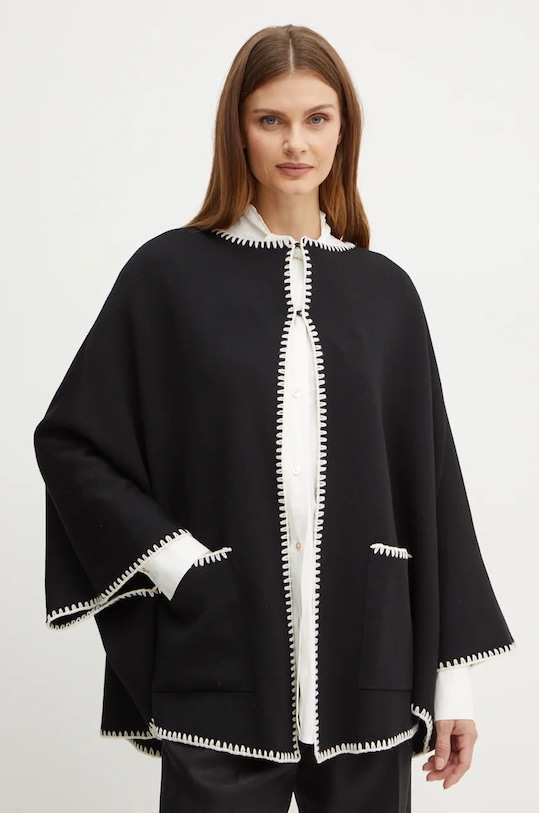 Luisa Spagnoli cardigan in lana MEGLIO lana nero 58467