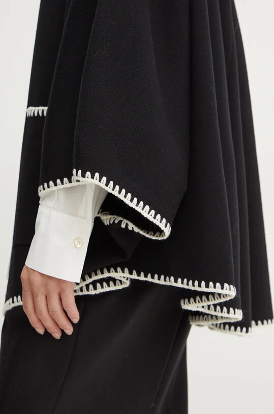 Luisa Spagnoli cardigan din lana MEGLIO 58467 negru