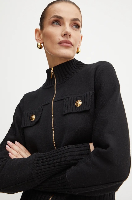 Vlněný svetr Luisa Spagnoli MERLO vlna černá 058385