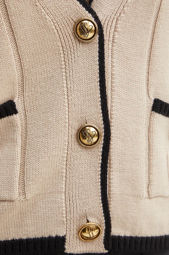 Vlněný svetr Luisa Spagnoli MOZIONE 58437 béžová