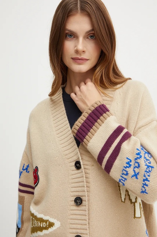 Vlněný svetr Weekend Max Mara béžová 2425346052600