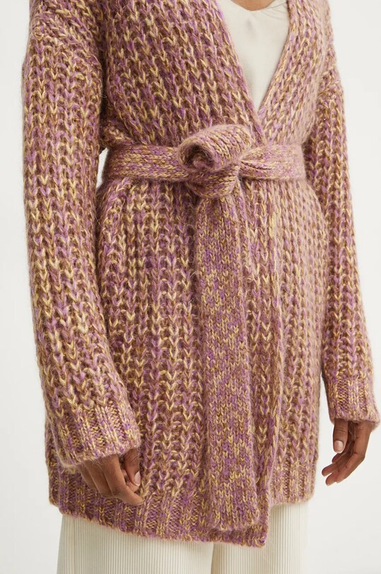 Weekend Max Mara cardigan con aggiunta di lana 2425346082600 rosa