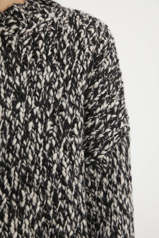 Weekend Max Mara gyapjú pulóver 2425366062600 fekete