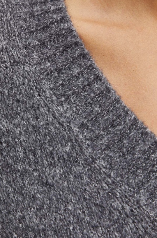 Weekend Max Mara sweter z domieszką wełny 2425366102600 szary