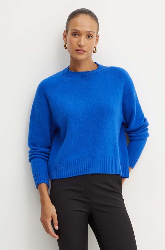 Weekend Max Mara pulover de lana grosime medie albastru 2425366162600