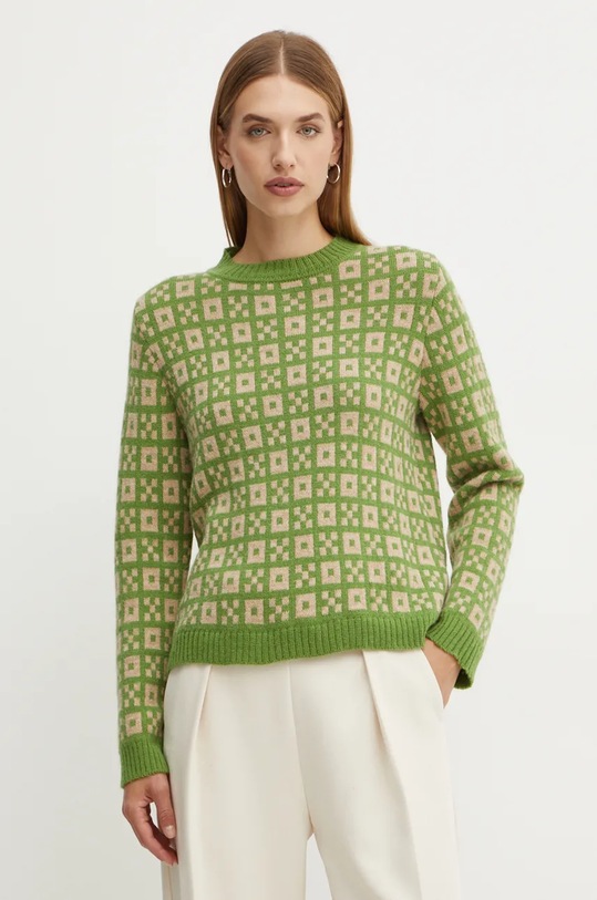 Weekend Max Mara pulover de lana subtiri verde 2425366232600