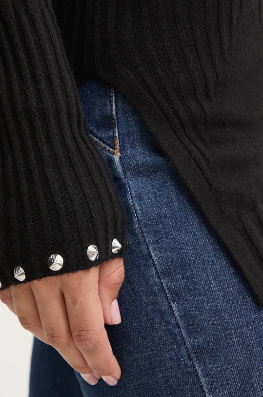 Svetr z vlněné směsi Patrizia Pepe 2K0285.K7S0 černá