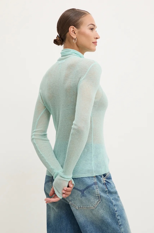Oblečení Vlněný svetr Patrizia Pepe 2K0286.K205 tyrkysová