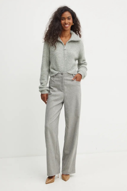 Svetr z vlněné směsi Patrizia Pepe 2K0298.K222 tyrkysová AW24