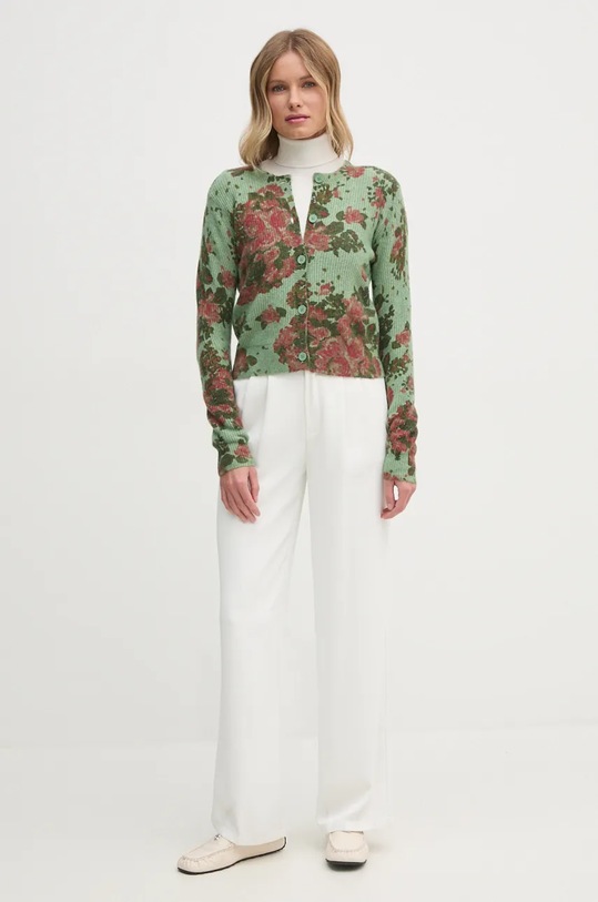 Жилетка с вълна United Colors of Benetton 1HCLD501Q зелен NC24