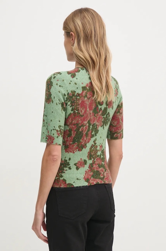 Odzież United Colors of Benetton sweter z domieszką wełny 1HCLD10BQ zielony