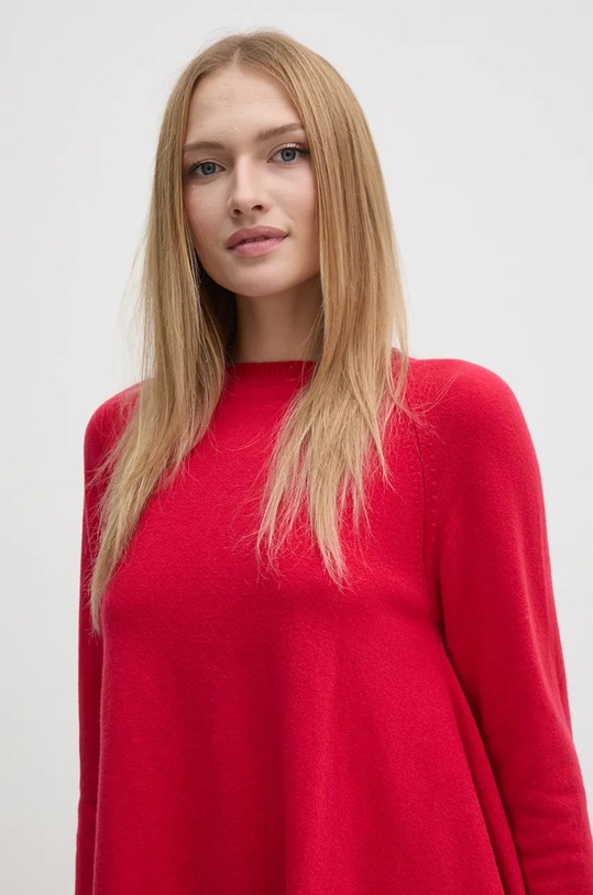 Vlněný svetr United Colors of Benetton červená 1044D10BH