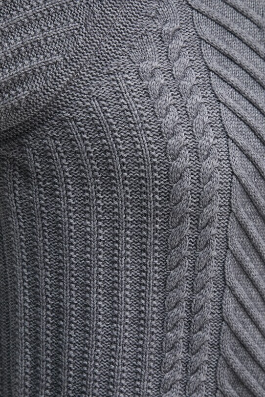 United Colors of Benetton sweter wełniany 142ND10CA szary