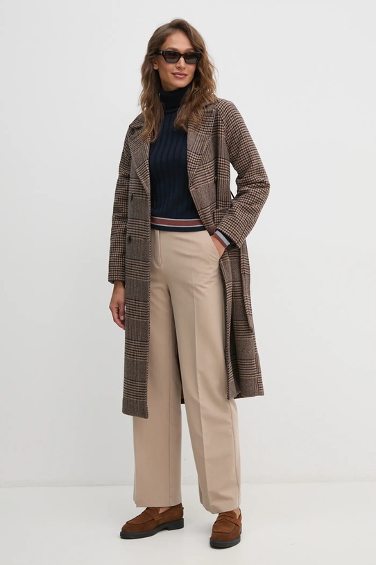 Пуловер с вълна United Colors of Benetton 1281E203K тъмносин NC24