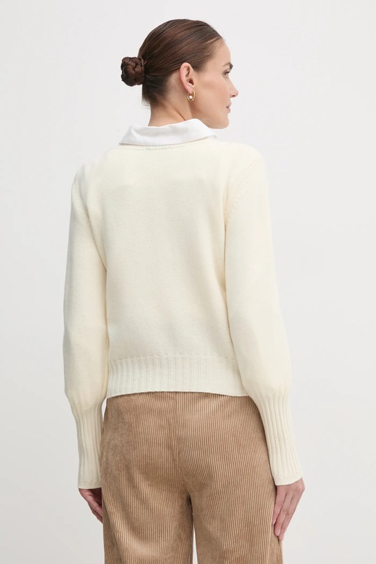 Дрехи Вълнен пуловер United Colors of Benetton 1244D10C6 бежов
