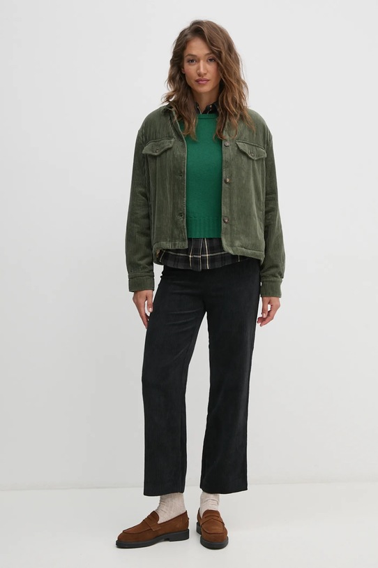 Вълнен пуловер United Colors of Benetton 1244D10C6 зелен AW24