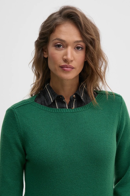 Вълнен пуловер United Colors of Benetton зелен 1244D10C6