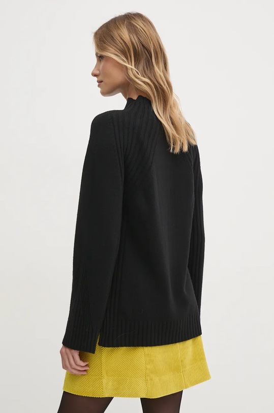 Odzież United Colors of Benetton sweter wełniany 1244D203E czarny