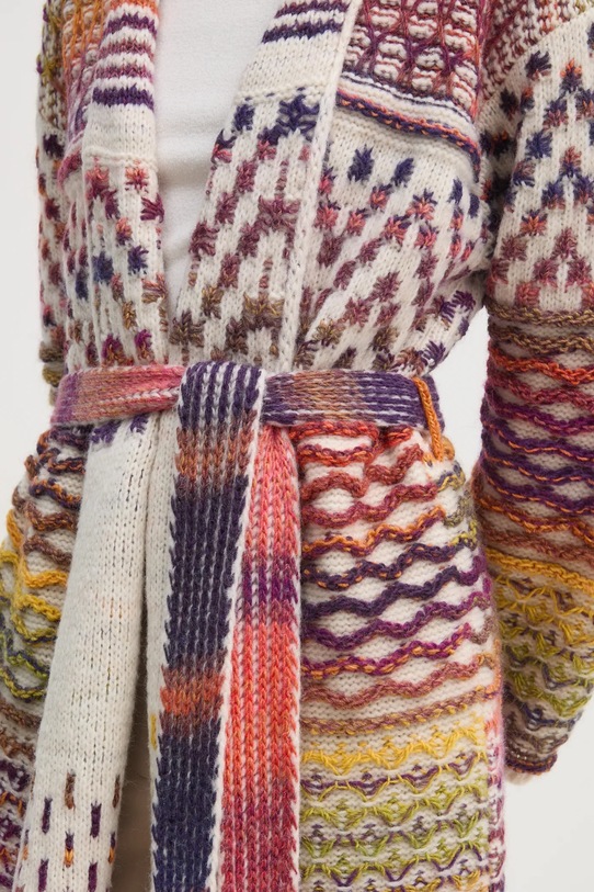 Kardigan s primjesom vune United Colors of Benetton 115CE6042 bež