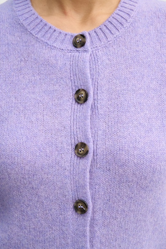 Volnena jopica United Colors of Benetton 103ME500L vijolična