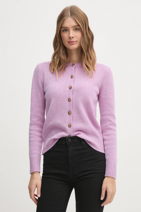 Vlněný svetr United Colors of Benetton vlna fialová 103ME500L