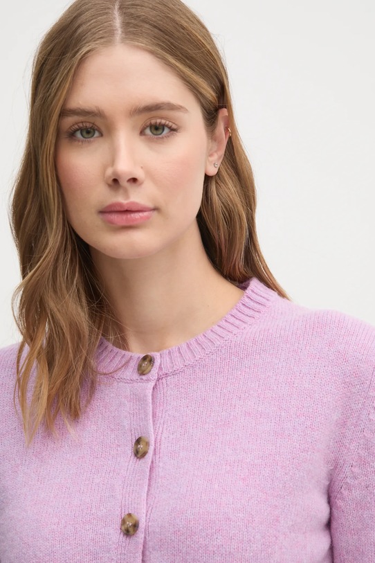 Vlněný svetr United Colors of Benetton fialová 103ME500L