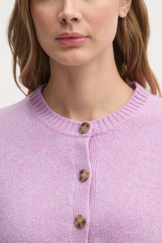 Vlněný svetr United Colors of Benetton 103ME500L fialová
