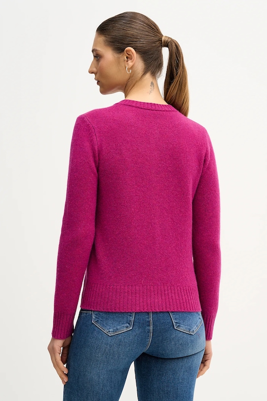 Odzież United Colors of Benetton kardigan wełniany 103ME500L fioletowy