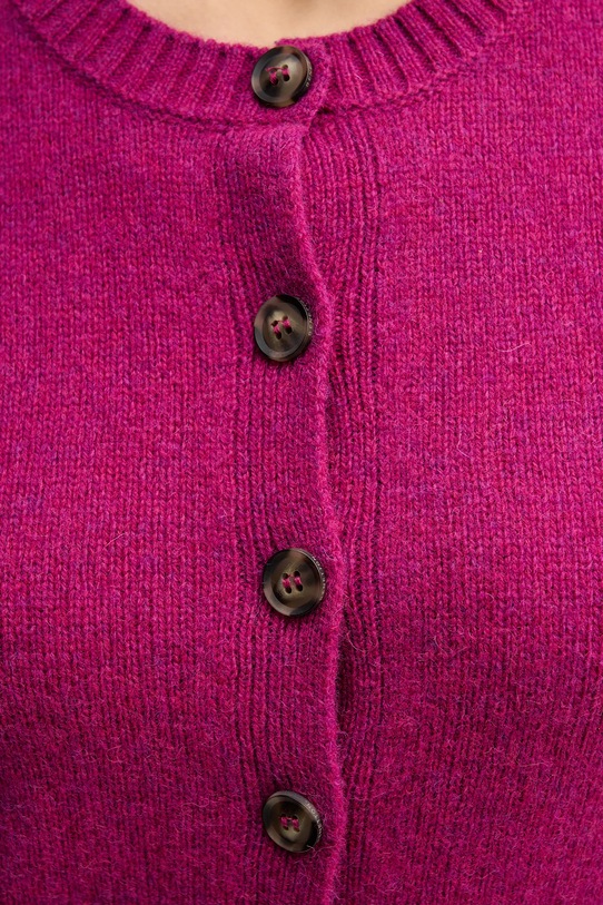 Volnena jopica United Colors of Benetton 103ME500L vijolična