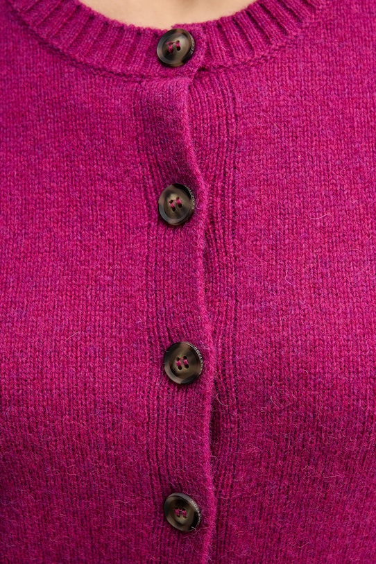 United Colors of Benetton kardigan wełniany 103ME500L fioletowy