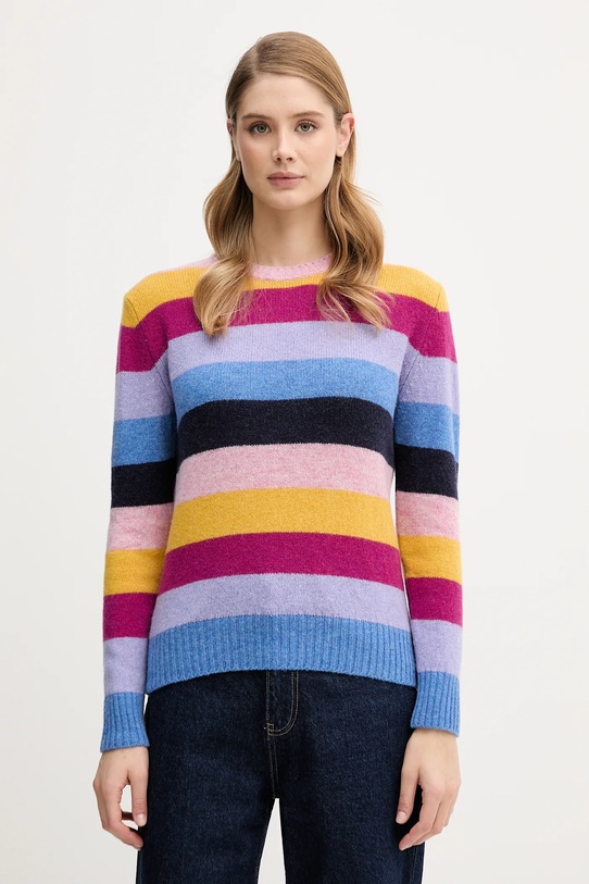 Вълнен пуловер United Colors of Benetton розов 103ME107E