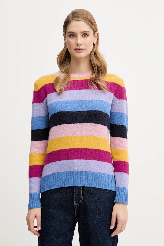 Вълнен пуловер United Colors of Benetton розов 103ME107E