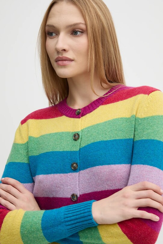 Vuneni kardigan United Colors of Benetton vuna šarena 103ME5014