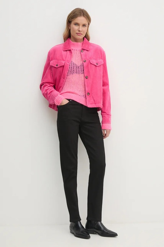 United Colors of Benetton pulover din amestec de lana 1342D10BN roz NC24