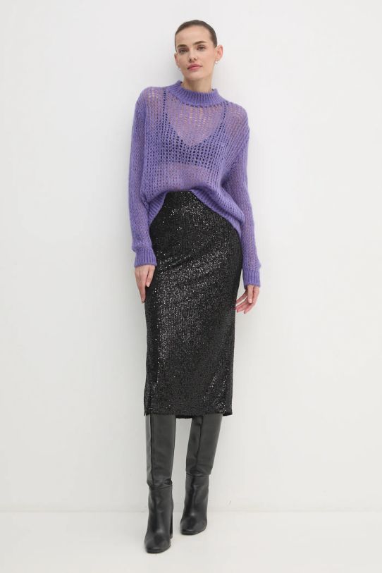 Svetr z vlněné směsi United Colors of Benetton 1342D10BN fialová NC24