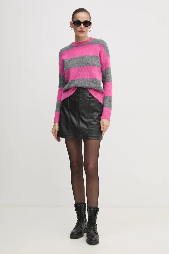 United Colors of Benetton pulover din amestec de lana 1026E10BS roz NC24