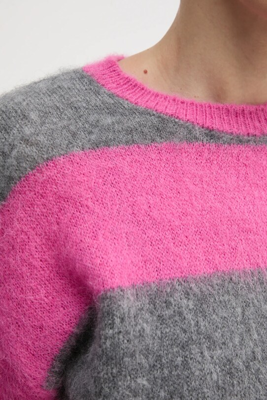 United Colors of Benetton pulover din amestec de lana 1026E10BS roz