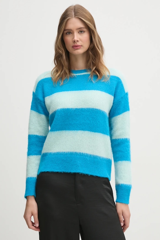 Светр з домішкою вовни United Colors of Benetton з додаванням вовни блакитний 1026E10BS