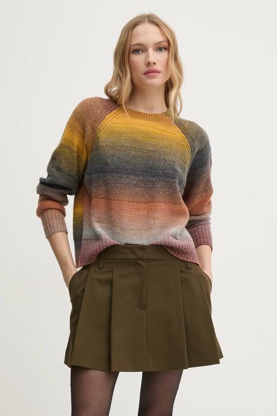 Светр з домішкою вовни United Colors of Benetton з додаванням вовни сірий 1050D10C0