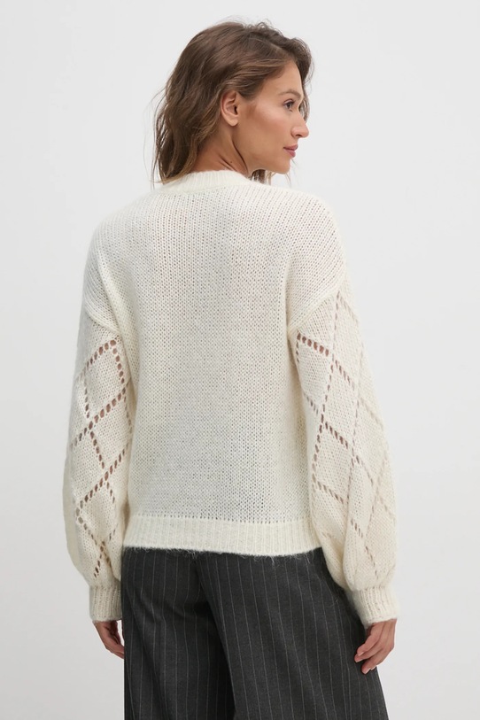 Одяг Светр з домішкою вовни United Colors of Benetton 1442D4024 білий