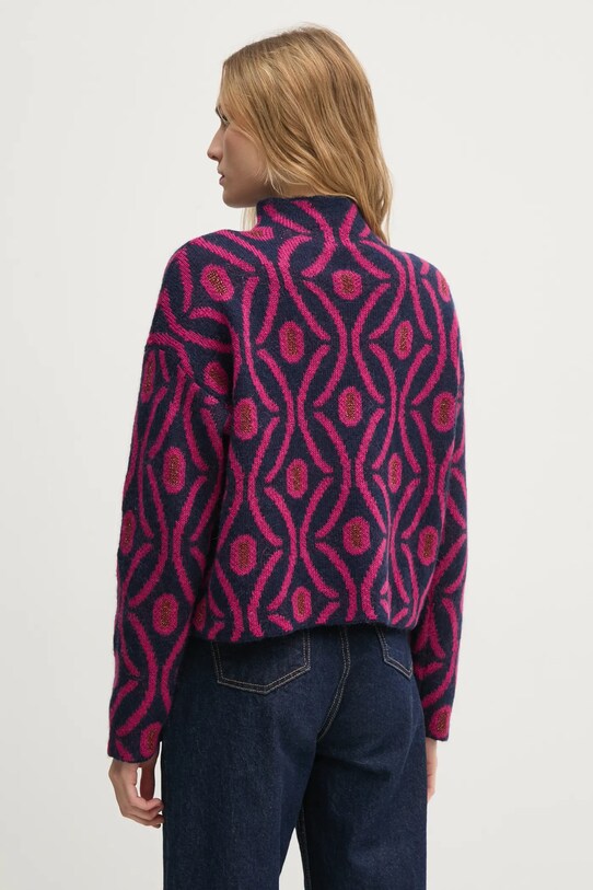 Odjeća Džemper s dodatkom mohera United Colors of Benetton 1142E203I mornarsko plava