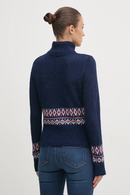 Îmbrăcăminte United Colors of Benetton pulover din amestec de lana 1126E203J bleumarin