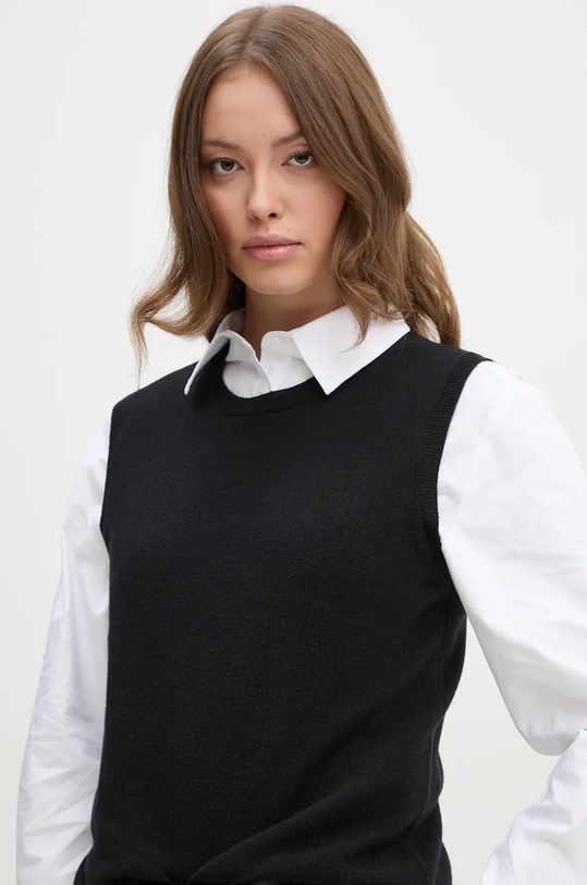United Colors of Benetton gilè in lana nero 1002D10D1