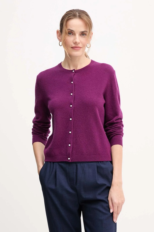 United Colors of Benetton sweter wełna fioletowy 1002D501U