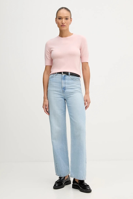 United Colors of Benetton sweter 1002D10D2 różowy AW25